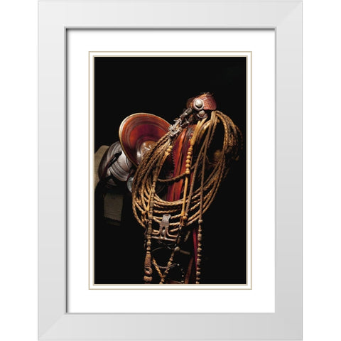 Oregon Gear White Modern Wood Framed Art Print with Double Matting by Dawson, Robert