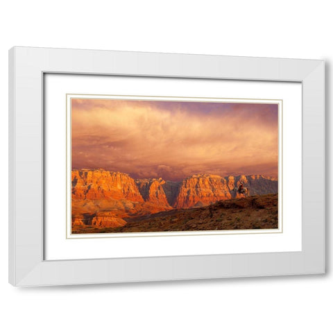 Out of the West White Modern Wood Framed Art Print with Double Matting by Dawson, Robert