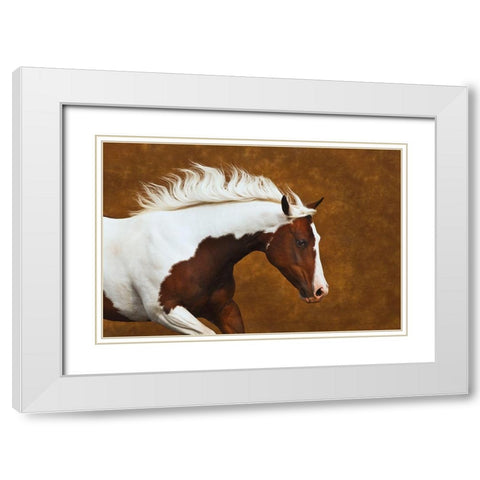 My Little Bella White Modern Wood Framed Art Print with Double Matting by Dawson, Robert