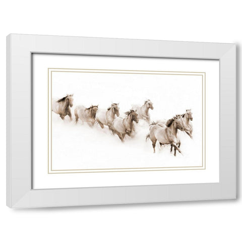 The Guardian White Modern Wood Framed Art Print with Double Matting by Dawson, Robert