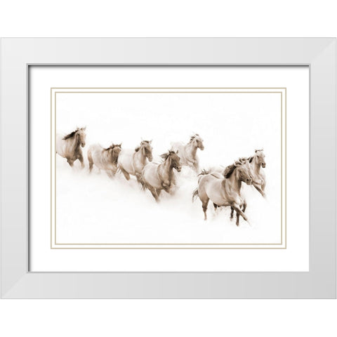 The Guardian White Modern Wood Framed Art Print with Double Matting by Dawson, Robert