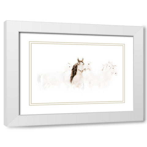 The Family White Modern Wood Framed Art Print with Double Matting by Dawson, Robert
