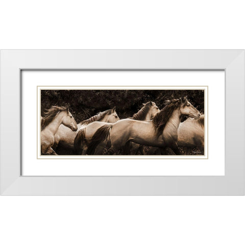 Were Out of Here White Modern Wood Framed Art Print with Double Matting by Dawson, Robert