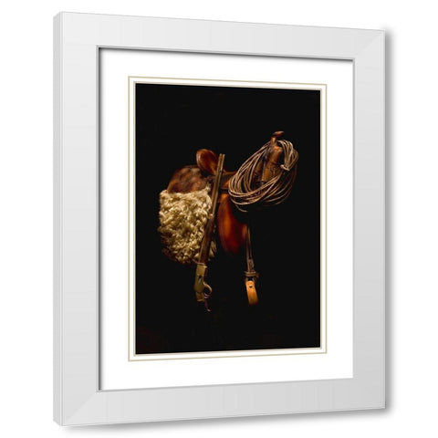 Tools of the Trade White Modern Wood Framed Art Print with Double Matting by Dawson, Robert