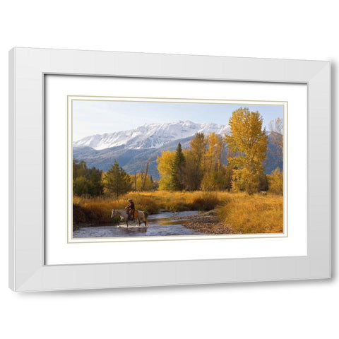 Wallow County White Modern Wood Framed Art Print with Double Matting by Dawson, Robert