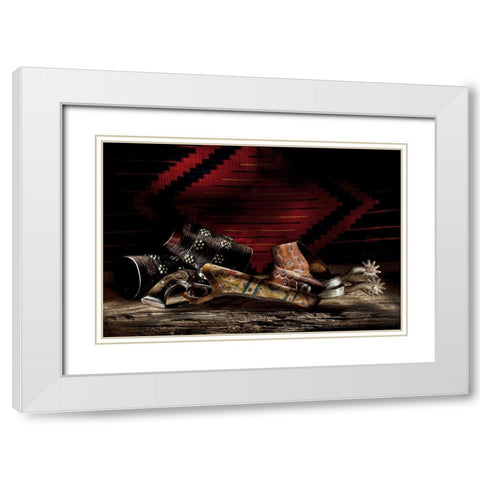 Days Gone By 2 White Modern Wood Framed Art Print with Double Matting by Dawson, Robert
