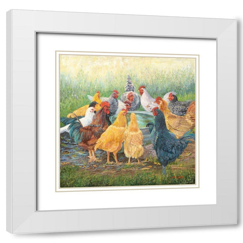 Taking Ten White Modern Wood Framed Art Print with Double Matting by Dudley, June
