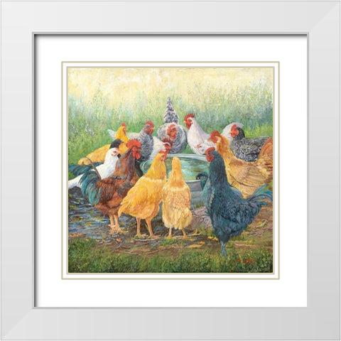Taking Ten White Modern Wood Framed Art Print with Double Matting by Dudley, June