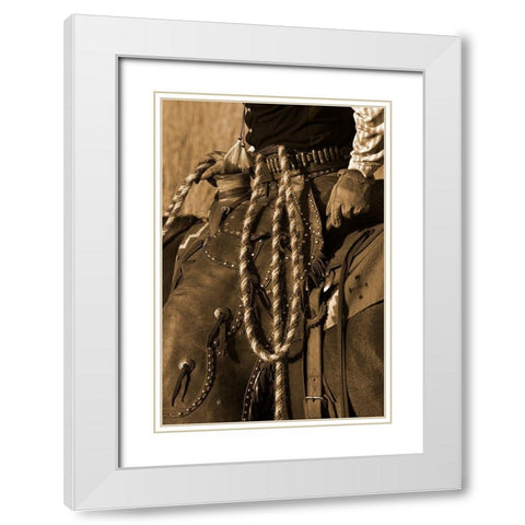Hired Hand III White Modern Wood Framed Art Print with Double Matting by Dawson, Robert