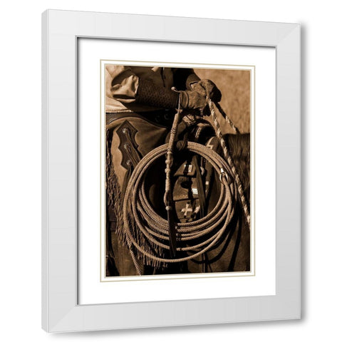 Hired Hand II White Modern Wood Framed Art Print with Double Matting by Dawson, Robert