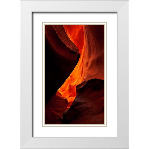 Enchantment Canyon I White Modern Wood Framed Art Print with Double Matting by Dawson, Robert