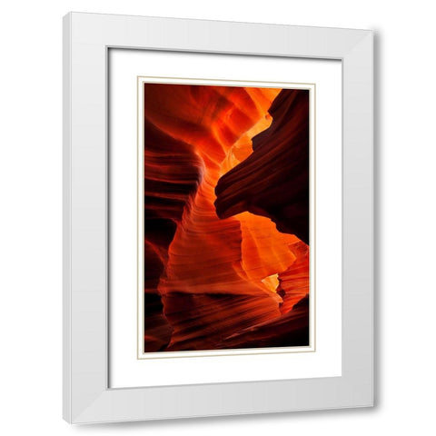 Enchantment Canyon II White Modern Wood Framed Art Print with Double Matting by Dawson, Robert