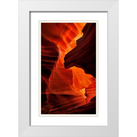 Enchantment Canyon II White Modern Wood Framed Art Print with Double Matting by Dawson, Robert