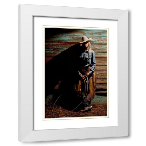At the End of the Day White Modern Wood Framed Art Print with Double Matting by Dawson, Robert