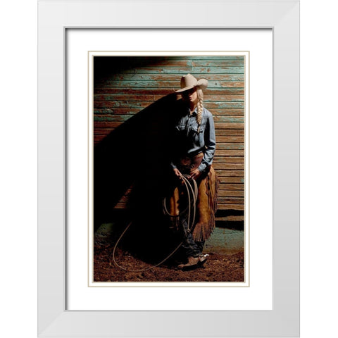 At the End of the Day White Modern Wood Framed Art Print with Double Matting by Dawson, Robert