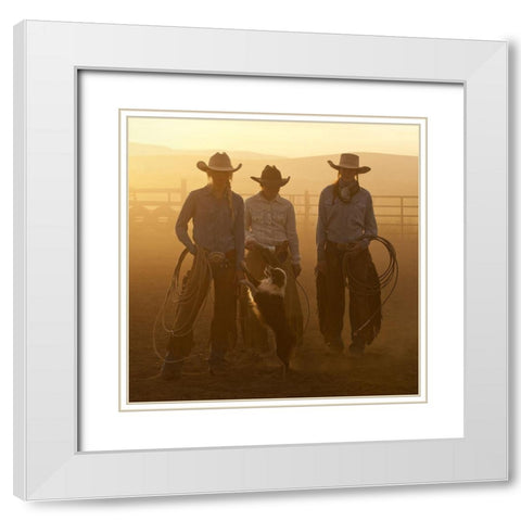 Give Me Some Lovin.2424 White Modern Wood Framed Art Print with Double Matting by Dawson, Robert