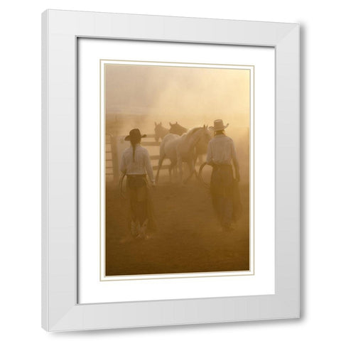 Take Your Pick White Modern Wood Framed Art Print with Double Matting by Dawson, Robert