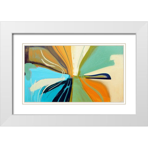 Evolving IV White Modern Wood Framed Art Print with Double Matting by Bolokofsky, Ronald