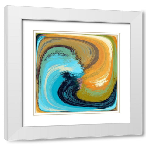 Zig Zag II White Modern Wood Framed Art Print with Double Matting by Bolokofsky, Ronald