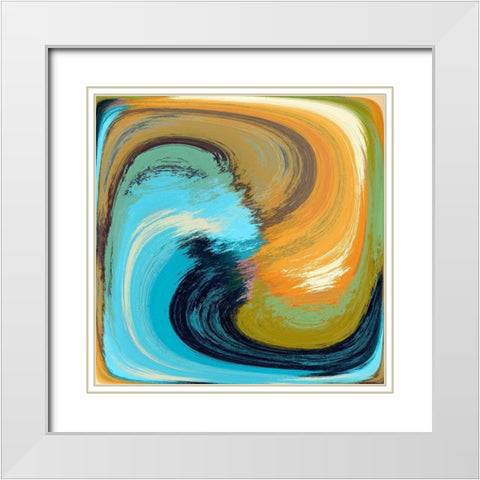 Zig Zag II White Modern Wood Framed Art Print with Double Matting by Bolokofsky, Ronald