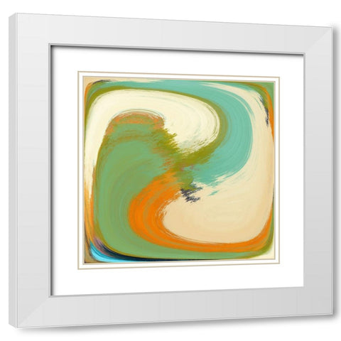 Zig Zag III White Modern Wood Framed Art Print with Double Matting by Bolokofsky, Ronald