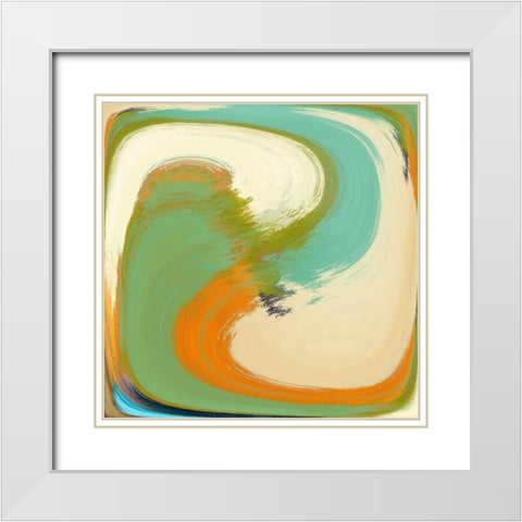 Zig Zag III White Modern Wood Framed Art Print with Double Matting by Bolokofsky, Ronald