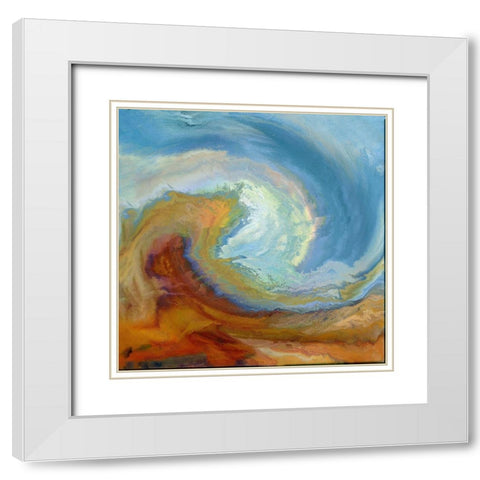 Pipeline IV White Modern Wood Framed Art Print with Double Matting by Bolokofsky, Ronald