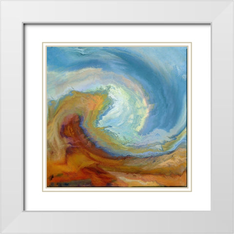 Pipeline IV White Modern Wood Framed Art Print with Double Matting by Bolokofsky, Ronald