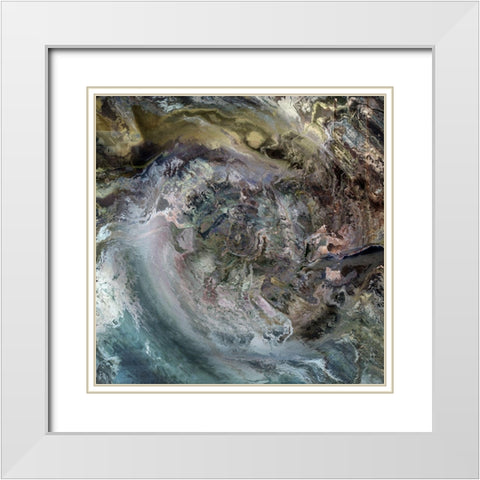Above the Fray I White Modern Wood Framed Art Print with Double Matting by Bolokofsky, Ronald
