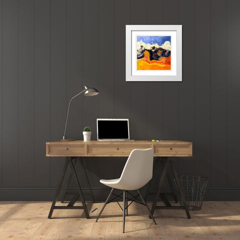 Beyond the Clouds I White Modern Wood Framed Art Print with Double Matting by Bolokofsky, Ronald