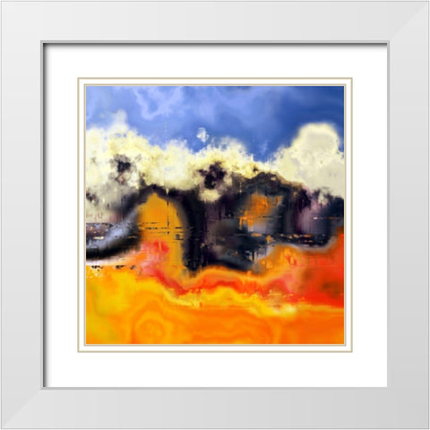 Beyond the Clouds I White Modern Wood Framed Art Print with Double Matting by Bolokofsky, Ronald