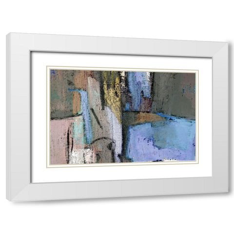 Pastel Junction II White Modern Wood Framed Art Print with Double Matting by Bolokofsky, Ronald