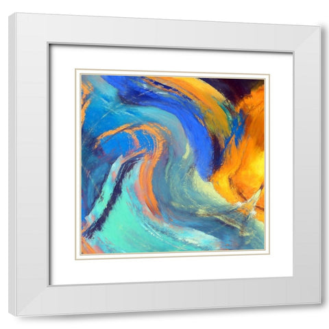 Voluted II White Modern Wood Framed Art Print with Double Matting by Bolokofsky, Ronald