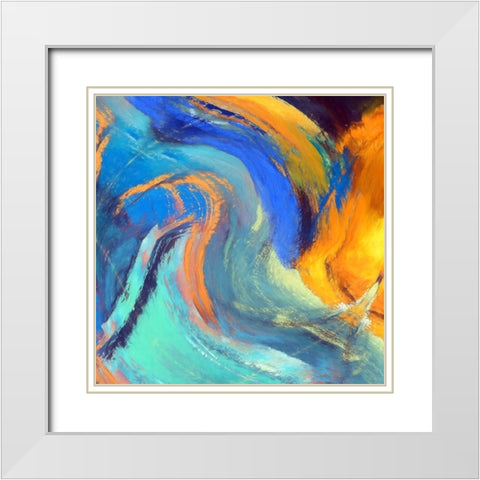 Voluted II White Modern Wood Framed Art Print with Double Matting by Bolokofsky, Ronald