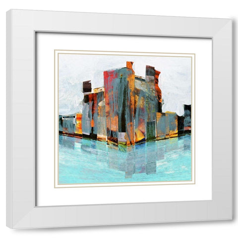 Off Shore I White Modern Wood Framed Art Print with Double Matting by Bolokofsky, Ronald