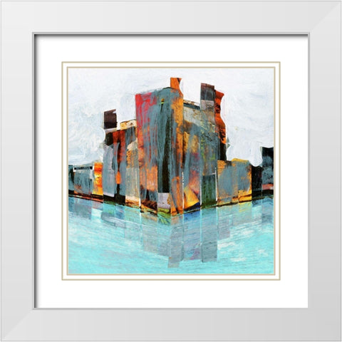 Off Shore I White Modern Wood Framed Art Print with Double Matting by Bolokofsky, Ronald