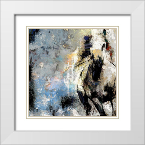 Artful Runner White Modern Wood Framed Art Print with Double Matting by Bolokofsky, Ronald