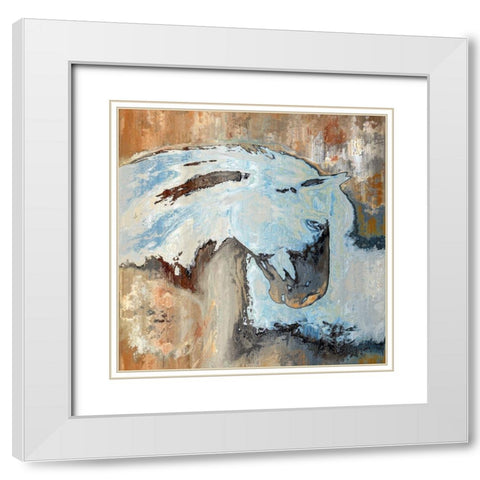 Contemplating the Terrain White Modern Wood Framed Art Print with Double Matting by Bolokofsky, Ronald