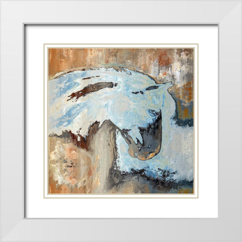 Contemplating the Terrain White Modern Wood Framed Art Print with Double Matting by Bolokofsky, Ronald