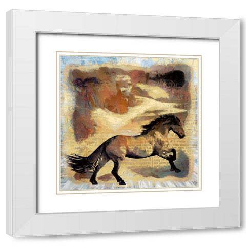 Fury White Modern Wood Framed Art Print with Double Matting by Bolokofsky, Ronald