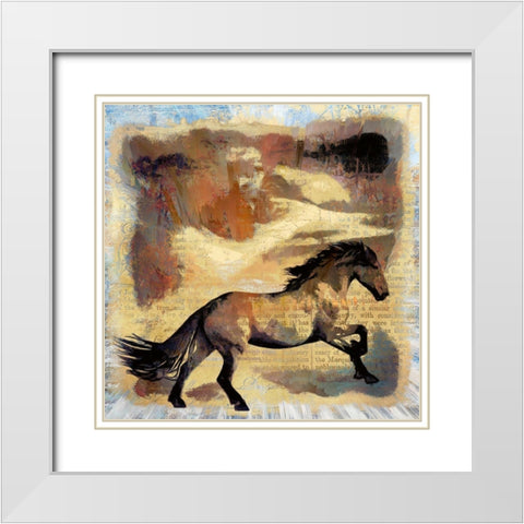 Fury White Modern Wood Framed Art Print with Double Matting by Bolokofsky, Ronald