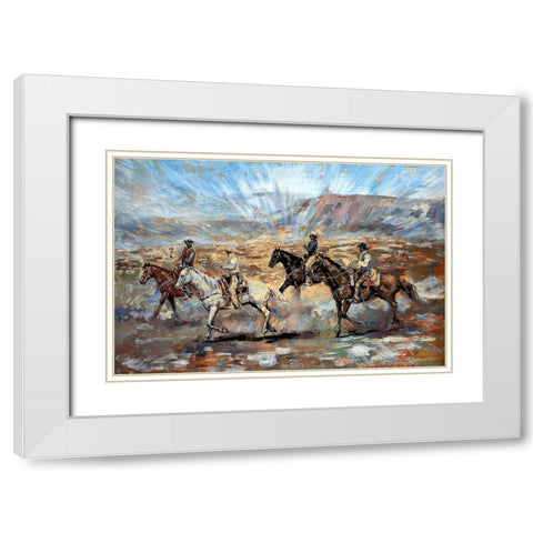 Herders White Modern Wood Framed Art Print with Double Matting by Bolokofsky, Ronald