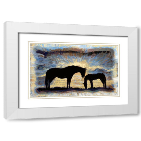 On the Range White Modern Wood Framed Art Print with Double Matting by Bolokofsky, Ronald