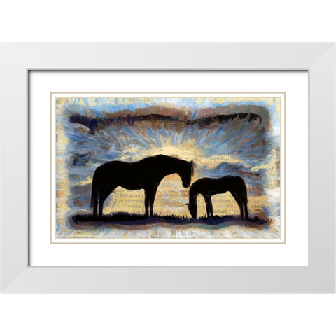 On the Range White Modern Wood Framed Art Print with Double Matting by Bolokofsky, Ronald