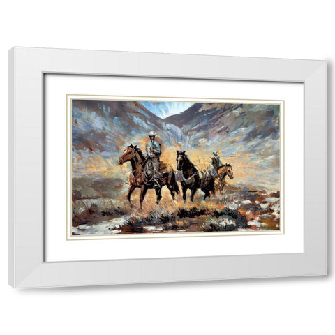 Prospecting White Modern Wood Framed Art Print with Double Matting by Bolokofsky, Ronald