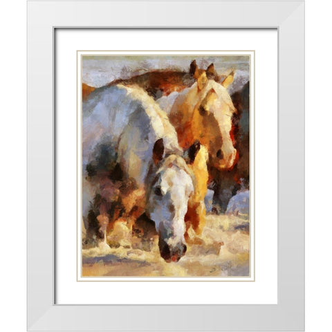 Shallow Water White Modern Wood Framed Art Print with Double Matting by Bolokofsky, Ronald