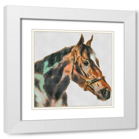 Portrait of a Winner White Modern Wood Framed Art Print with Double Matting by Bolokofsky, Ronald