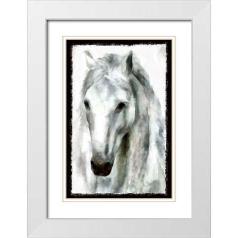 Trigger II White Modern Wood Framed Art Print with Double Matting by Bolokofsky, Ronald