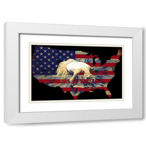 American Ballet White Modern Wood Framed Art Print with Double Matting by Bolokofsky, Ronald