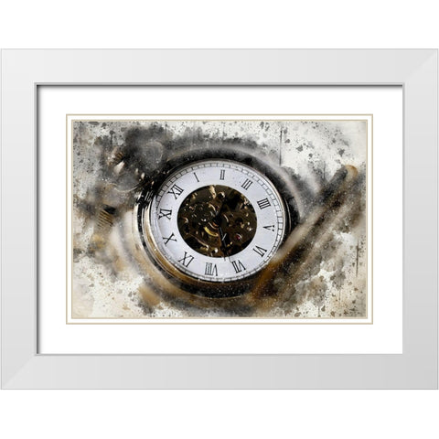 Borrowed Time White Modern Wood Framed Art Print with Double Matting by Bolokofsky, Ronald